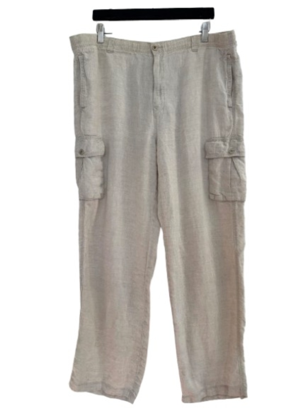 Tommy Bahama Relax Cargo Pants Linen Oatmeal Natural Minimal Beach Coastal